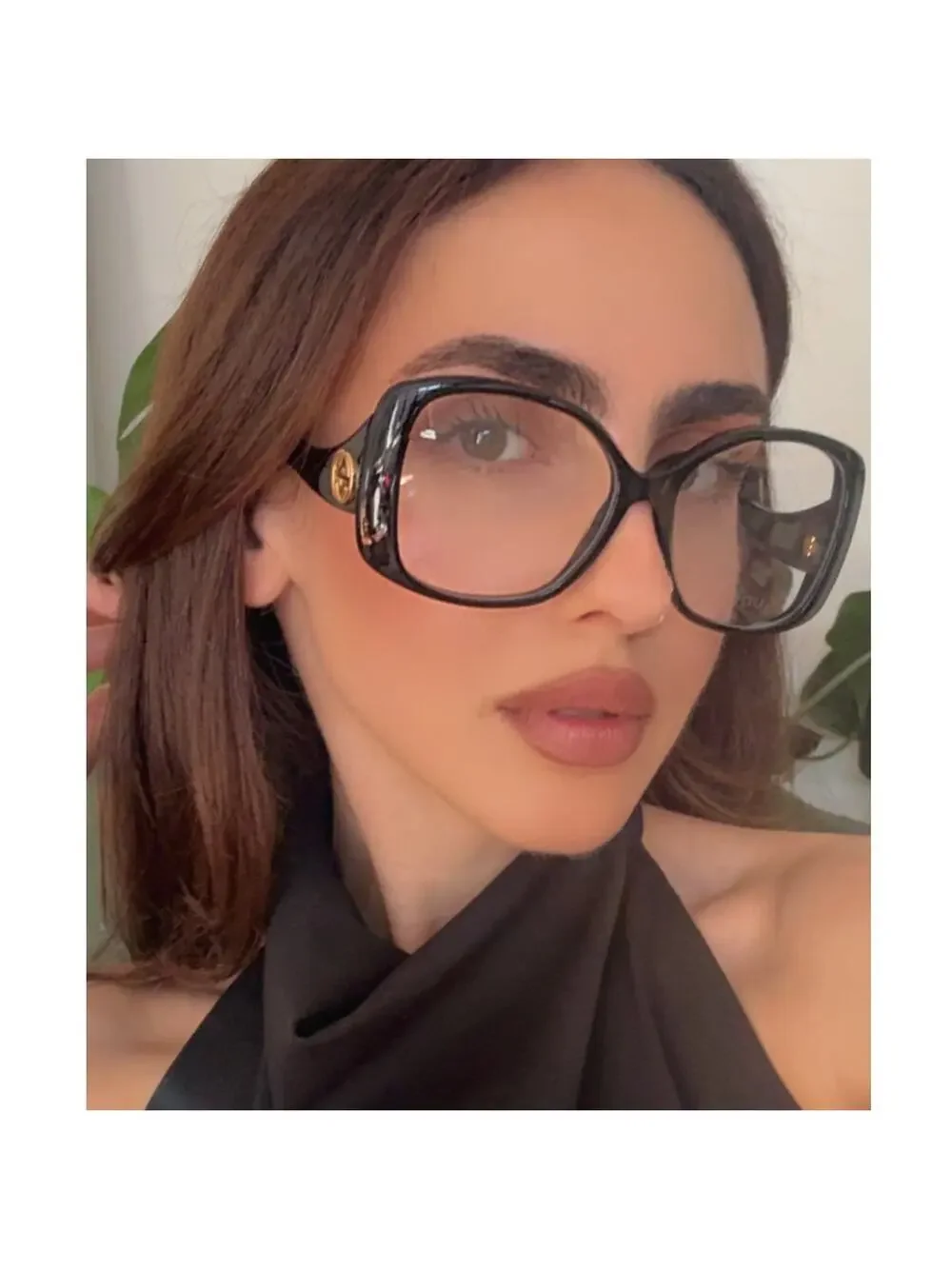 NEW Gucci GG1236O Black Square Eyeglasses Frames